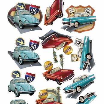 3D Stanzbogen Vintage Vehicles 151