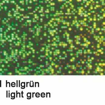 Hologrammfolie, selbstklebend, hellgrün
