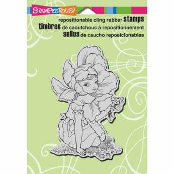 Stampendous Cling Fairy Flower
