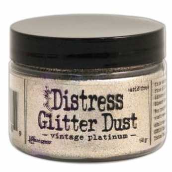 Distress Glitter Dust vintage platinum