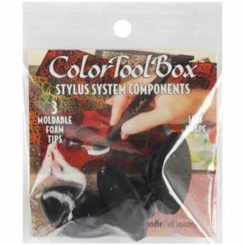 ColorBox Foam Tips leaf moldable black