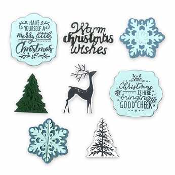 Sizzix Framelits/Stamps Christmas is here