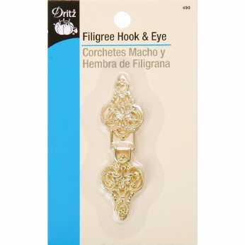 Filigree Hook & Eye gold