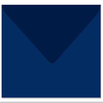 Quadratischer Umschlag dunkelblau