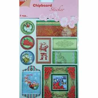 Chipboard Sticker Weihnachten