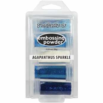 Stampendous Embossing Kit Agapanthus Sparkle
