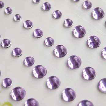 Memory Sparkly Bubbles Rhinestones light purple