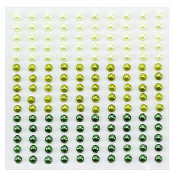 Nellie´s Klebeperlen 4 mm Set grün