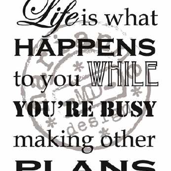 Marianne Design Textstempel Life is what happens