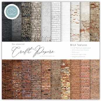 Craft Consortium Craft Papers Brick Textures 6x6"