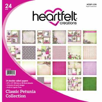 Heartfelt Creations Paper Pad Classic Petunia