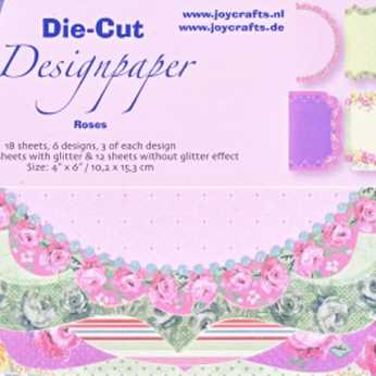 Joy Crafts Papierblock Die Cut, Designpapier Roses