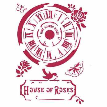 Stamperia Stencil A4 House of Roses