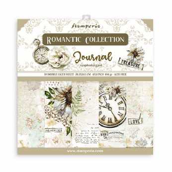 Stamperia Paper Pad Romantic Coll. Journal 8x8"