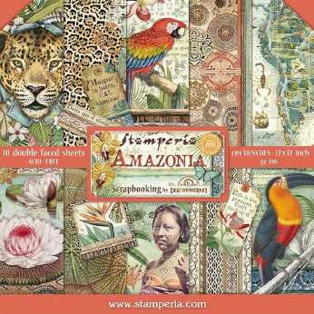 Stamperia Paper Pad Amazonia 12x12"