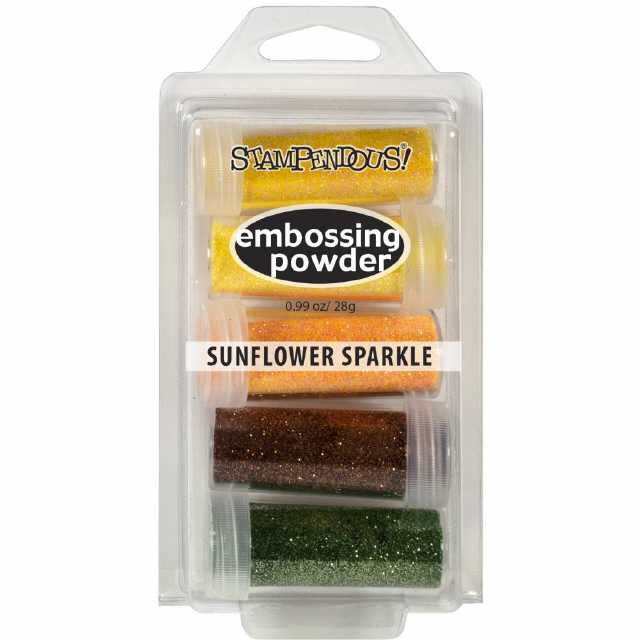 Stampendous Embossing Kit Sunflower Sparkle