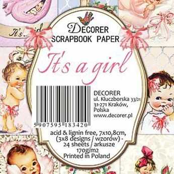 Decorer Mini Paper Pack It´s a girl