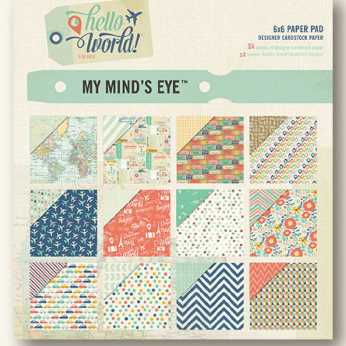 My Mind´s Eye 6x6" Paper Pad Hello World