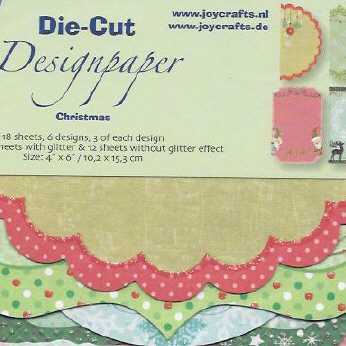 Joy Papierblock Die Cut, Designpapier Christmas