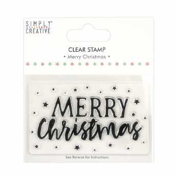 Simply Creative Clear Stamp Merry Christmas