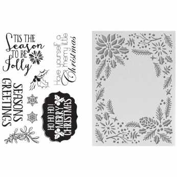Couture Creations Embossing Folder & Stamp Set