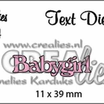 Crealies Textstanze Babygirl