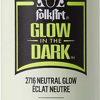 Folkart Glow in the Dark Paint Neutral Glow