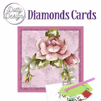 Diamond Cards Red Roses