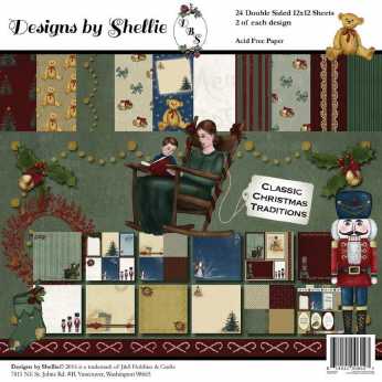 Designs by Shellie Paper Pad Classic Christmas