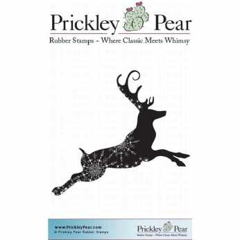 Prickley Pear Cling Flourished Reindeer