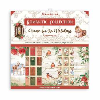 Stamperia Paper Pad Home for the holidays 6x6"