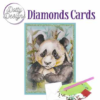 Diamond Cards Panda Bear