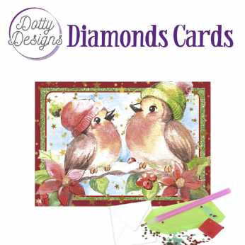 Diamond Cards Christmas Birds