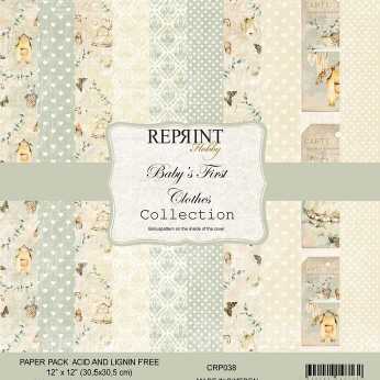 Reprint Paper Pack Baby´s First Clothes 12x12"