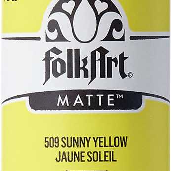 Folkart Acrylic Matte Sunny Yellow
