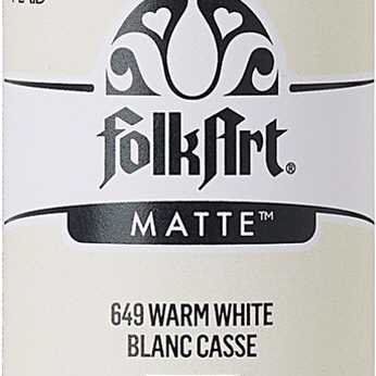 Folkart Acrylic Matte Warm White