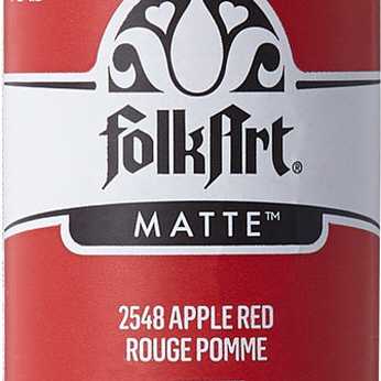 Folkart Acrylic Matte Apple Red