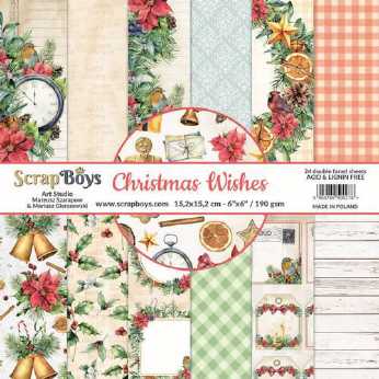 ScrapBoys Paper Pad Christmas Wishes 6x6"