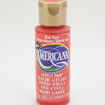 Americana acrylic paint red alert