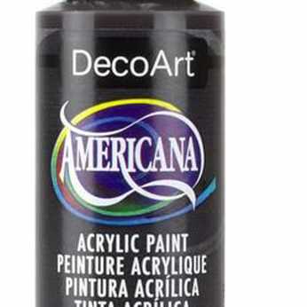 Americana acrylic paint soft black