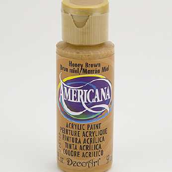 Americana acrylic paint honey brown