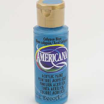 Americana acrylic paint calypso blue