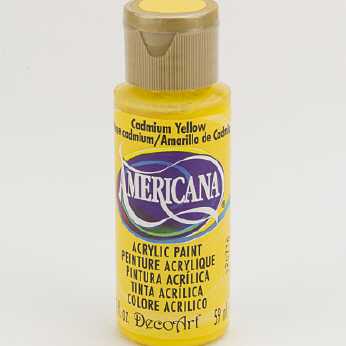 Americana acrylic paint cadmium yellow transparent