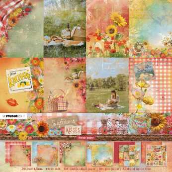 StudioLight Paper Pad Sunflower Kisses 12x12"