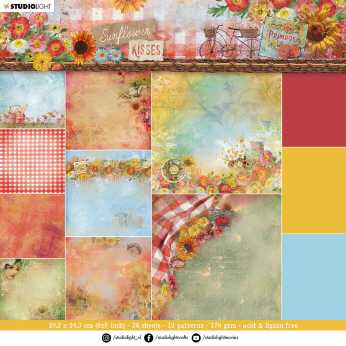 StudioLight Paper Pad Sunflower Kisses 8x8"
