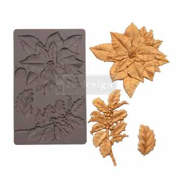Prima re-design Decor Moulds Perfect Poinsettia