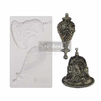 Prima re-design Decor Moulds Silver Bells