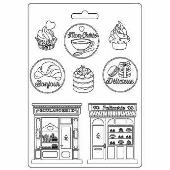 Stamperia Oh l&aacute; l&aacute; Soft Mould A5 Patisserie