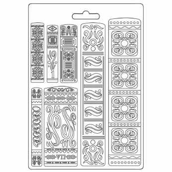 Stamperia Vintage Library Soft Mould A5 Books