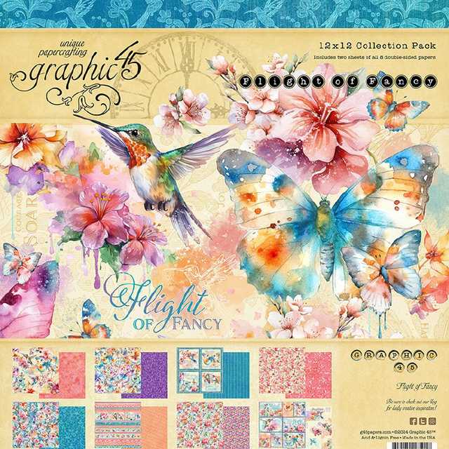 Graphic45 Flight of Fancy Coll. Pack 12x12"